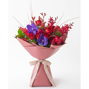 HLB091 ANITA紅色肯亞玫瑰花束(9枝玫瑰)